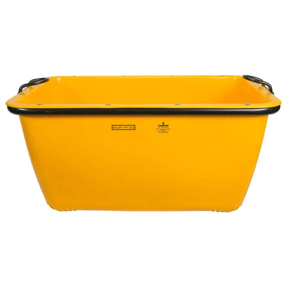 Craneable reinforced rectangular tub with heavy handle - Image 3